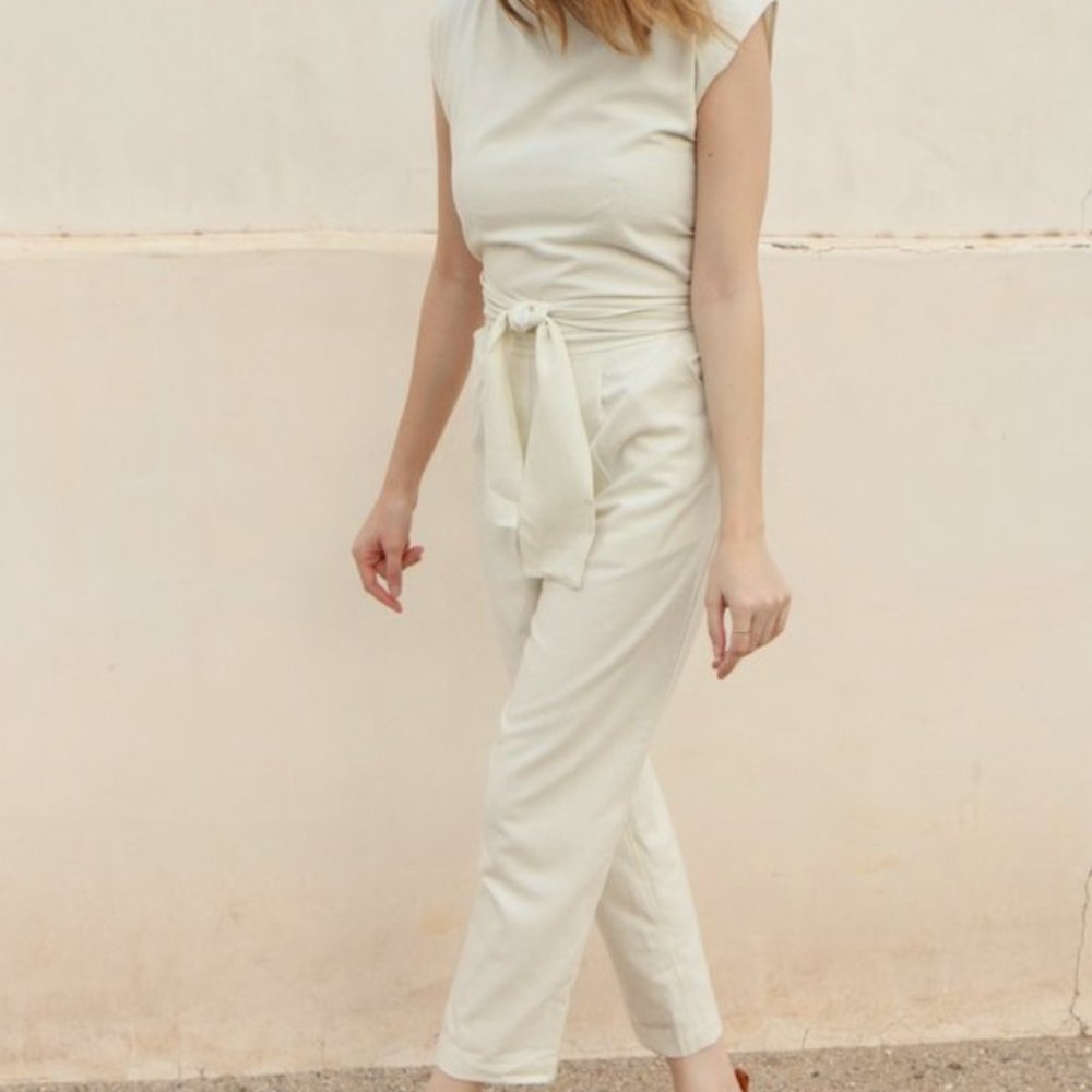 Ozma Matador Jumpsuit in Natural